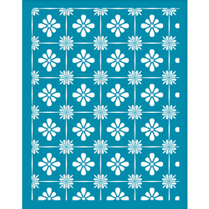 Flower pattern silk screen
