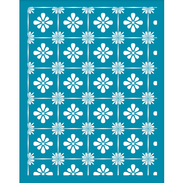 Flower pattern silk screen