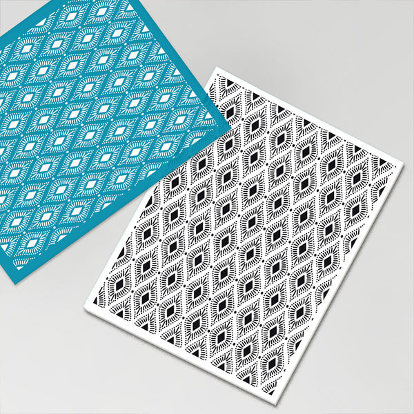 Modern Aztec print print silkscreens Style 1