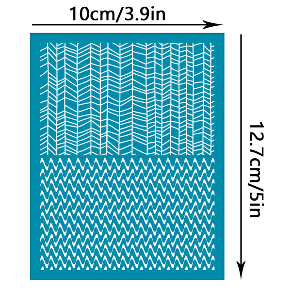 Abstract lines pattern silk screen