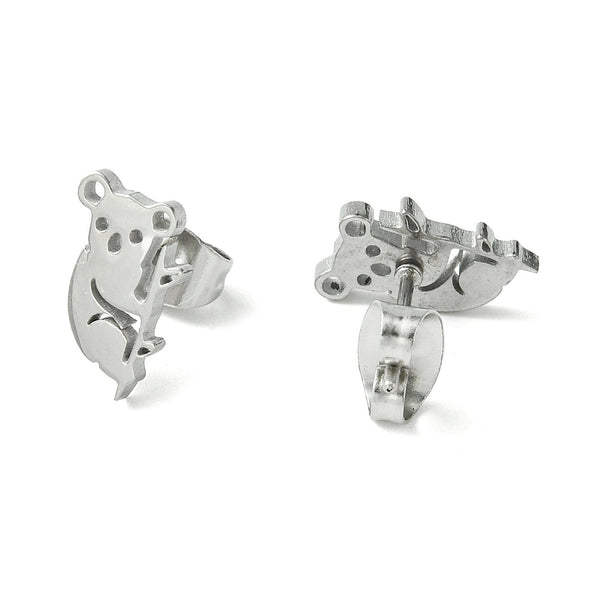 Koala stainless steel stud add ons - 1 pair