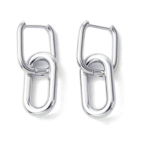 Huggie link hoops x 2 pieces