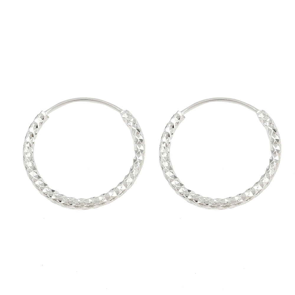 Round textured 925 sterling silver plated stud tops x 6
