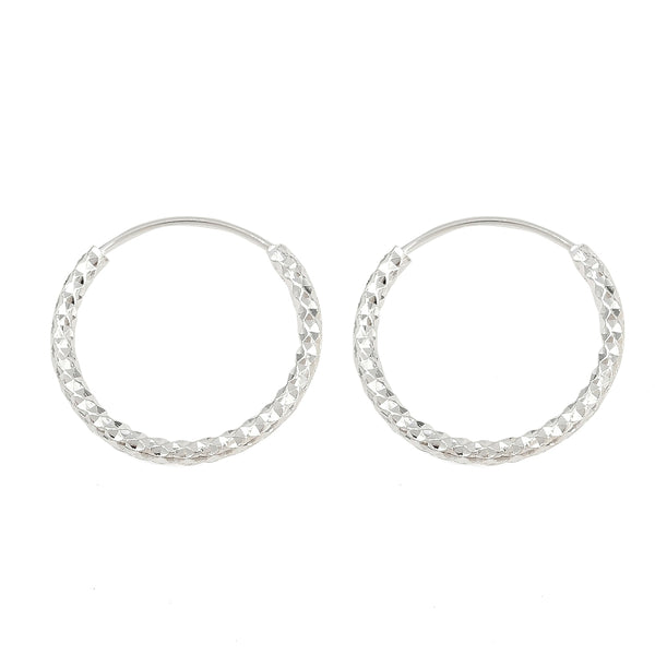 Round textured 925 sterling silver plated stud tops x 6