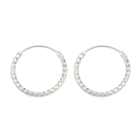 Round textured 925 sterling silver plated stud tops x 6