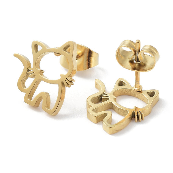 Cat stainless steel stud add ons - 1 pair