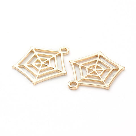 Spider Web charms x 4 pieces