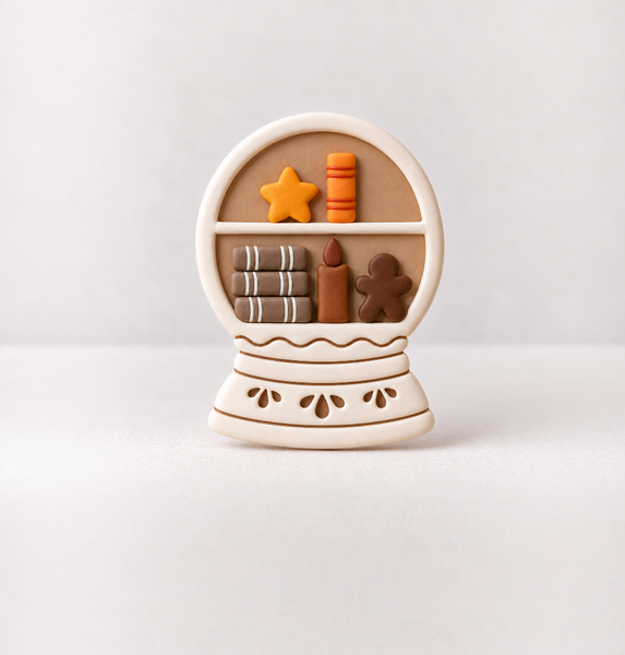 Snow globe bookcase cutter set