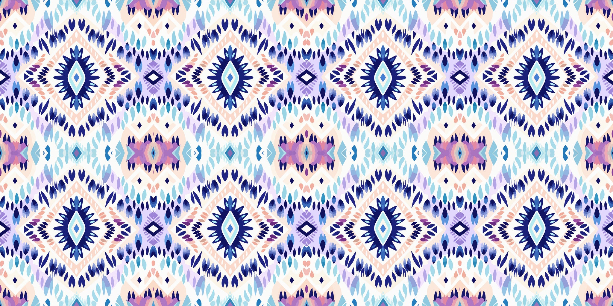 Tribal blue coloured transfer paper - design 5