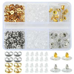 Earring backs bulk mix pack - 328 pieces