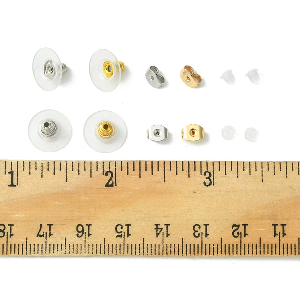 Earring backs bulk mix pack - 328 pieces