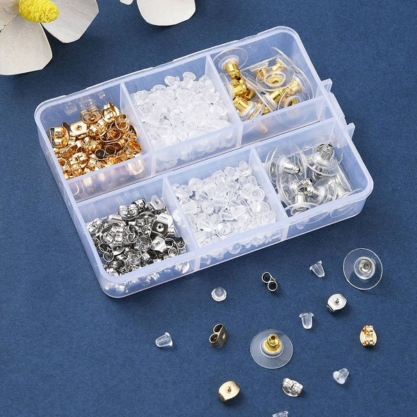 Earring backs bulk mix pack - 328 pieces