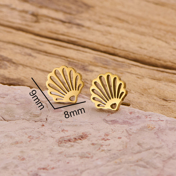 Gold plates stainless steel stud tops or stud pack add ons x 6 pieces