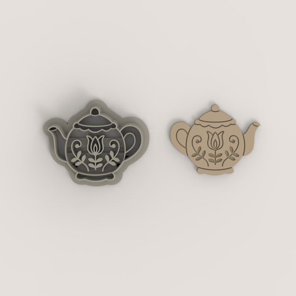 Folk garden teapot