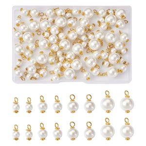 BULK pearl beads 80 pieces