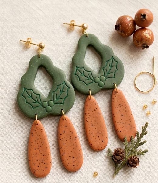 Holly Drop ornament cutter set