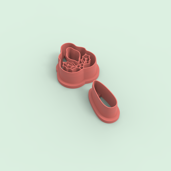 Holly Drop ornament cutter set
