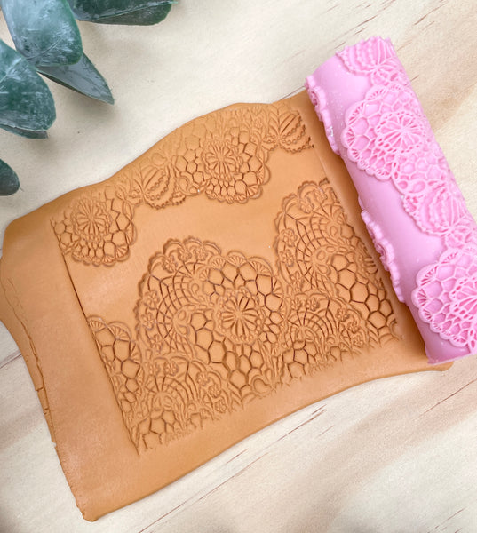 Lace texture roller