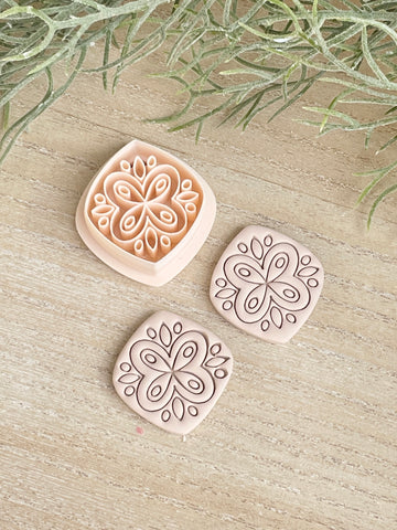 Suzie floral butterfly imprint cutter
