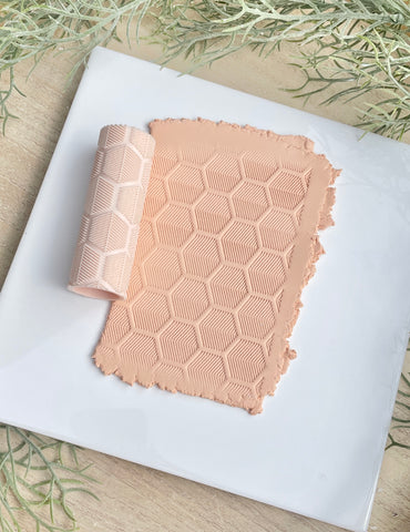 Hexagon lines detail texture roller