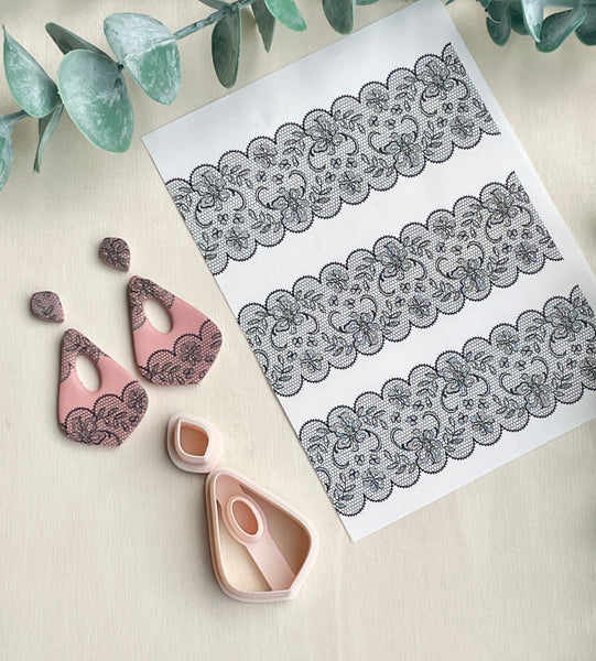 Tanny Lace water transfer & Cutter set
