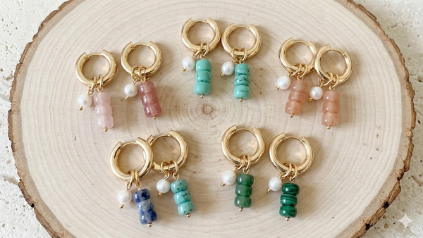 Acrylic opaque beads x 10