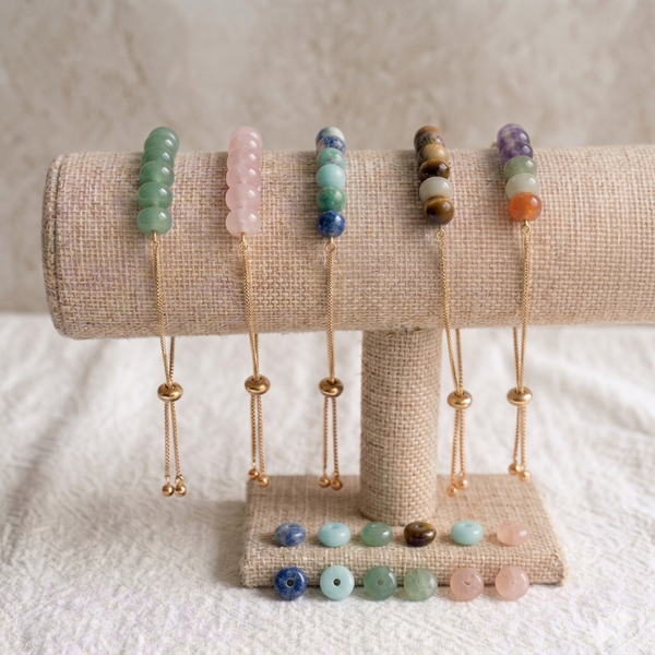 Acrylic opaque beads x 10