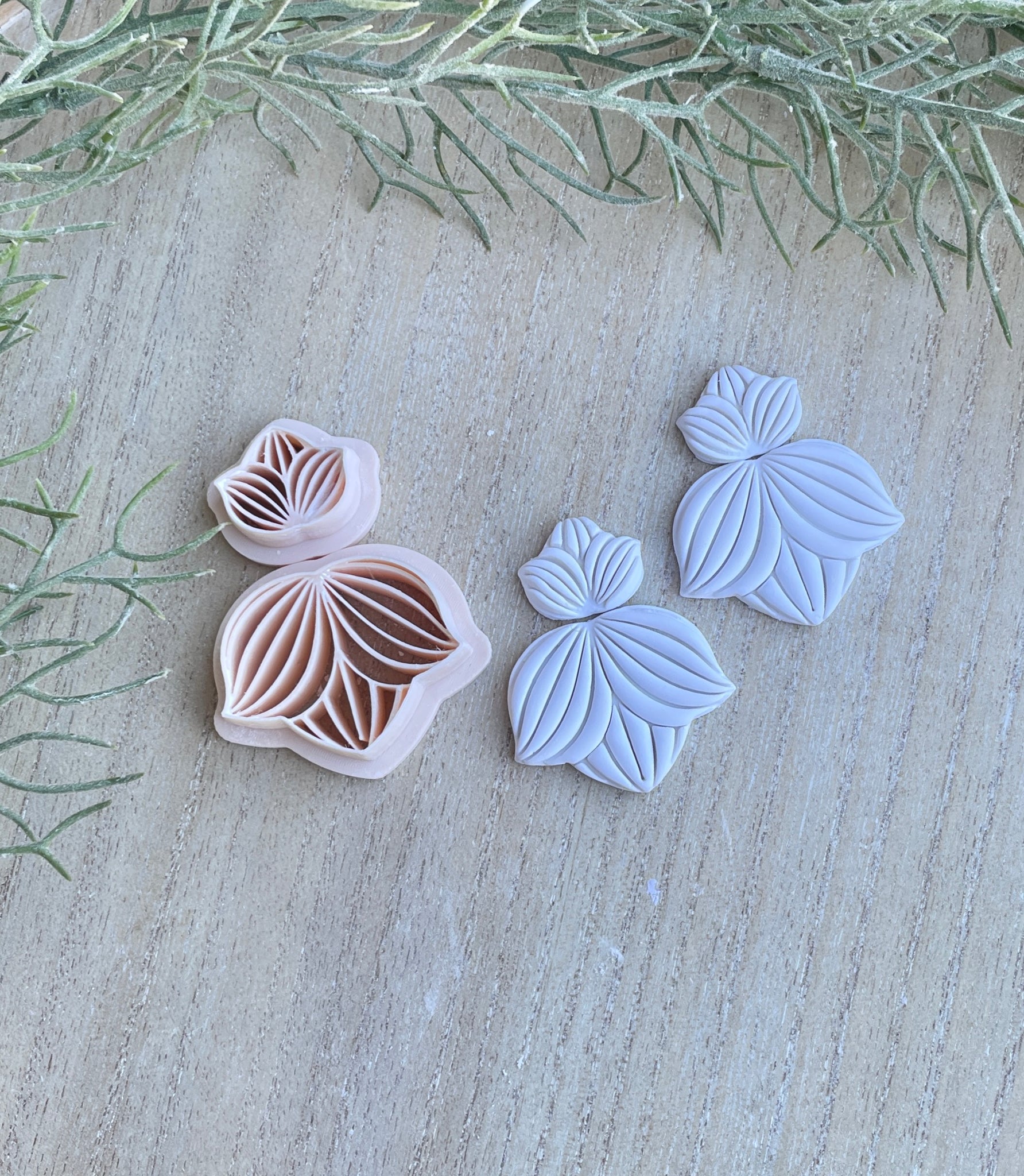 Indie fine lines flower imprint set