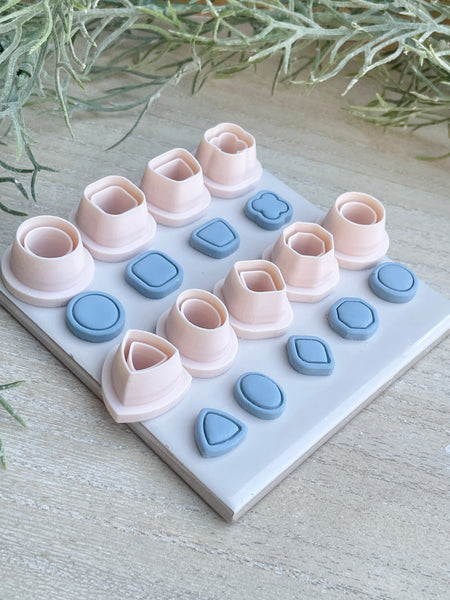 Slim small border stud cutter sets of 9 or singles - 1.5cm