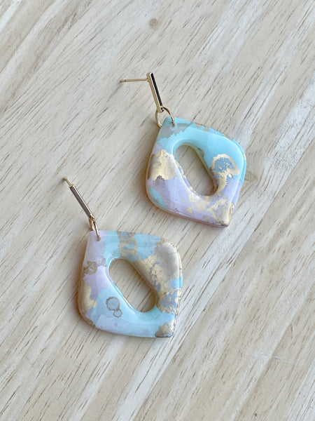 Pastel Marble diamond shape