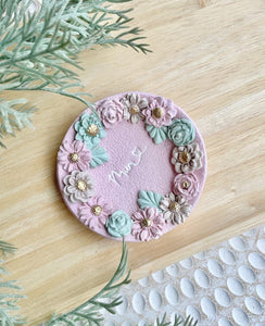 Mum floral trinket dish