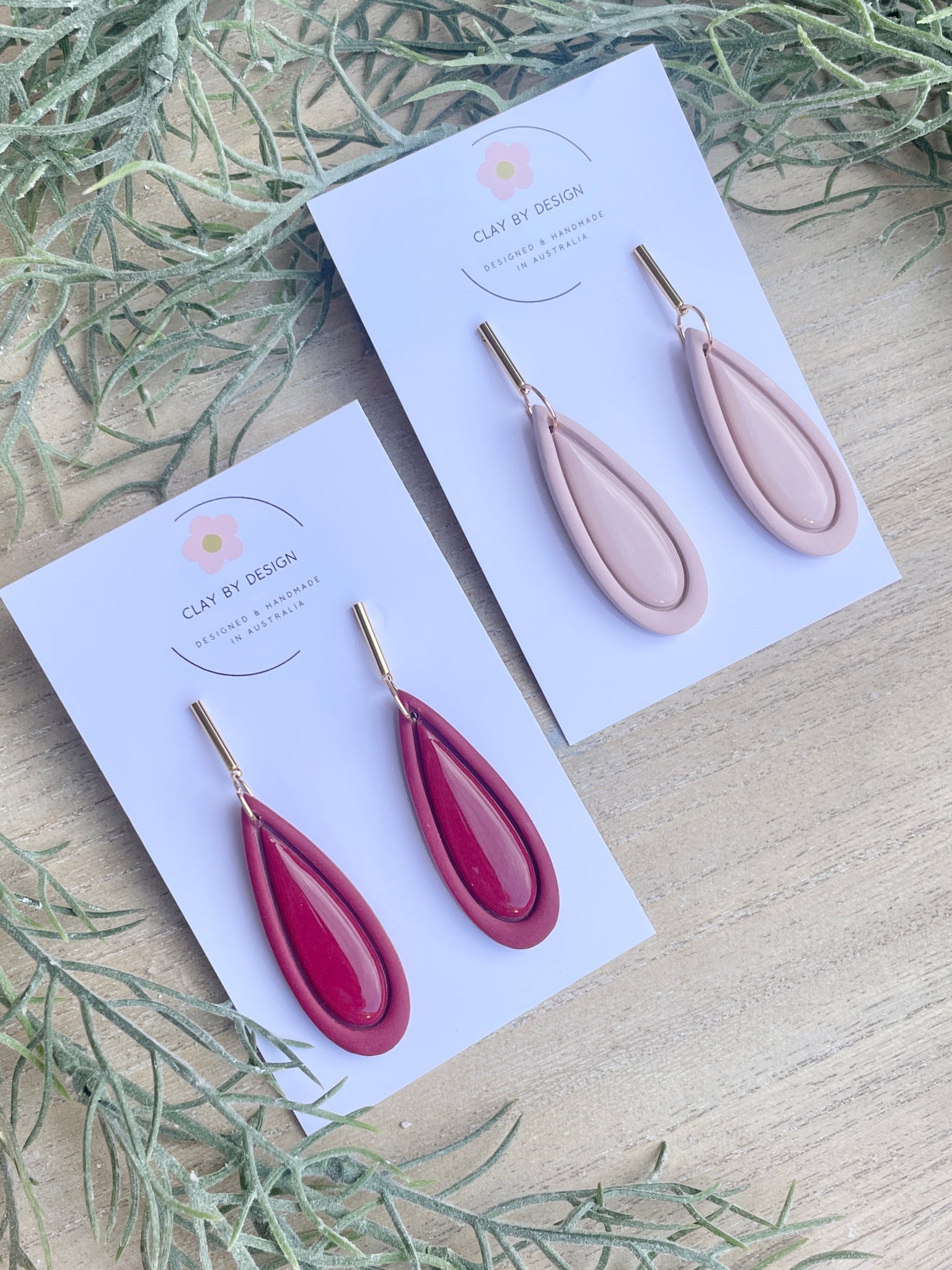 Long drops with glossy finish