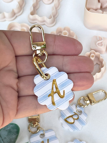 Tag charms & elegant letter stamps set