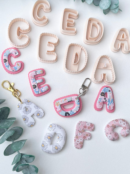 Scalloped Bubble letter cutters - 4cm
