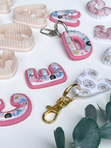 Scalloped Bubble letter cutters - 4cm