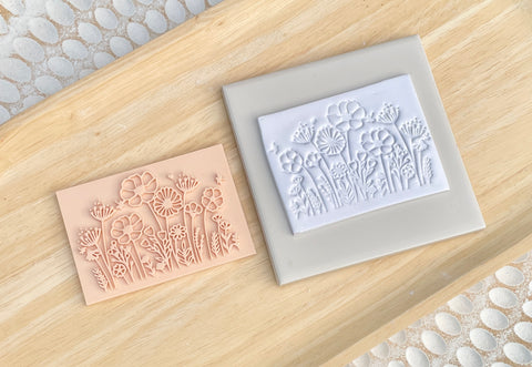 Flower fields stamp