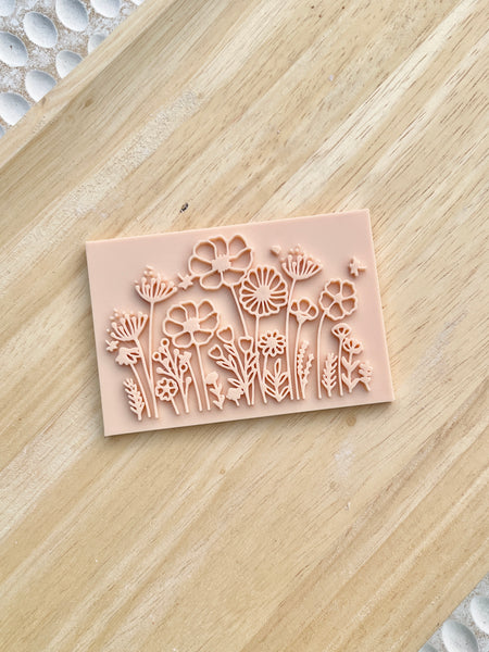 Flower fields stamp