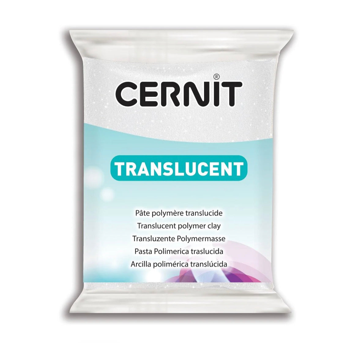Cernit - 56g -  Translucent White Glitter