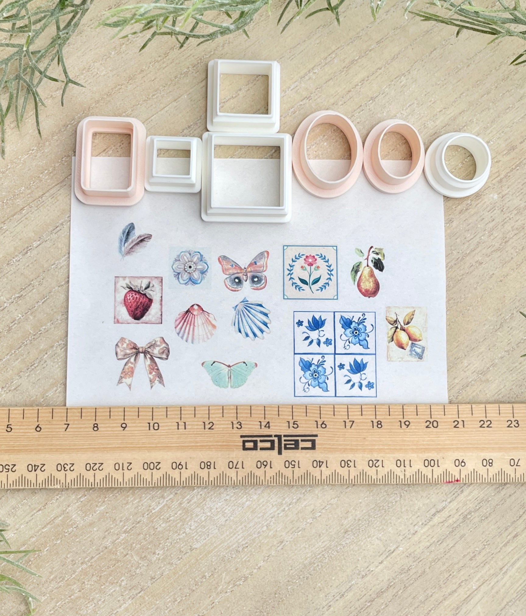 Vintage Charm transfer paper & cutter sets - STYLE 1