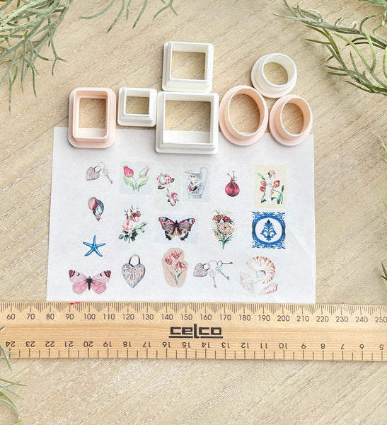 Vintage Charm transfer paper & cutter sets - STYLE 2