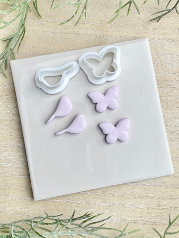 Bird & butterfly charm or stud cutters