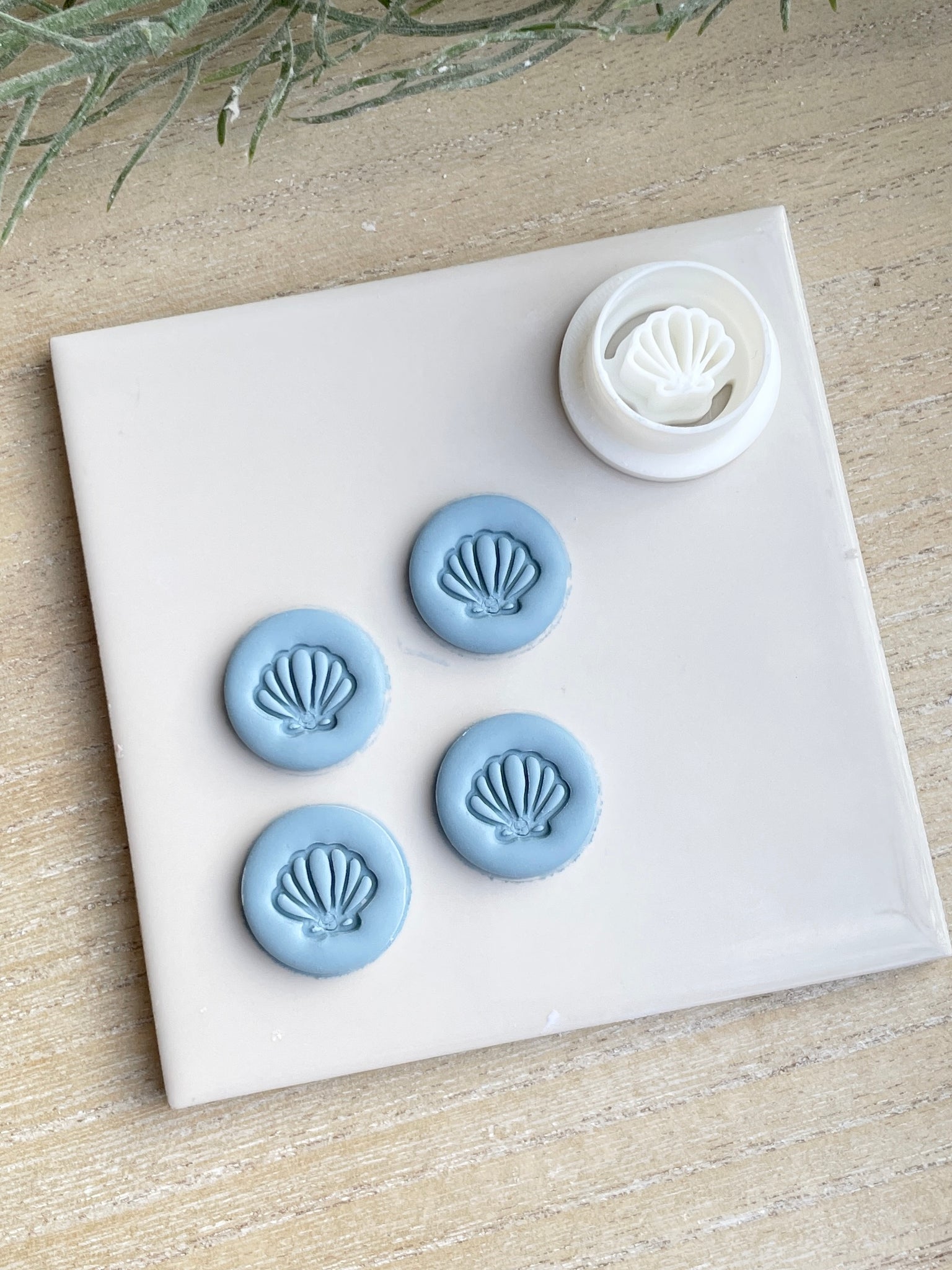 Shell circle charm or stud cutter