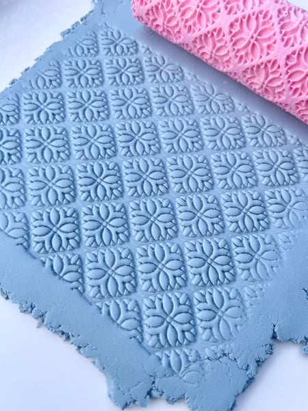 Flower tile texture roller