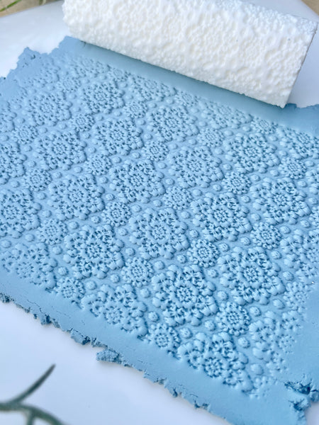 Flower doily texture roller