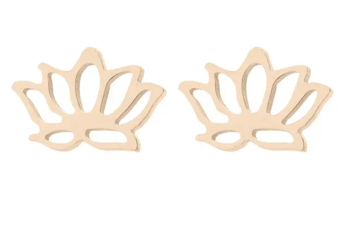 GOLD - LOTUS stainless steel stud pack add on - 1 pair