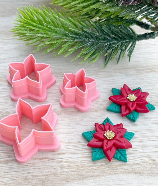 Poinsettia Flower set