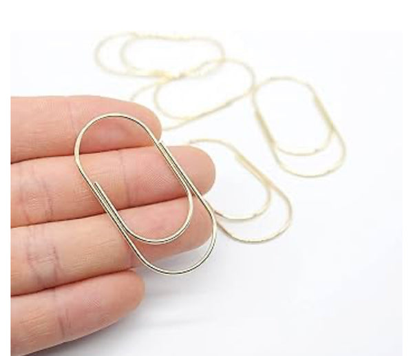 Large gold Paper clips x 2