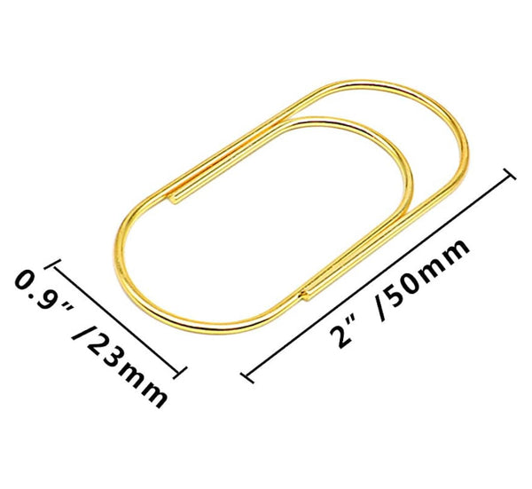 Large gold Paper clips x 2