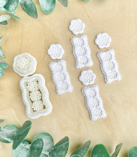 Spring flowers scallop edge cutter set