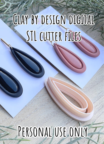 Long drop border STL DIGITAL FILE ONLY (.4mm nozzle required)